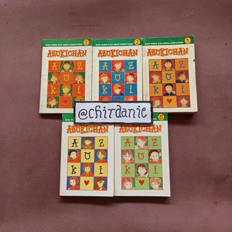 Komik Jadul AZUKICHAN / AZUKI CHAN - Chika Kimura & Yasushi Akimoto 1-5 Tamat