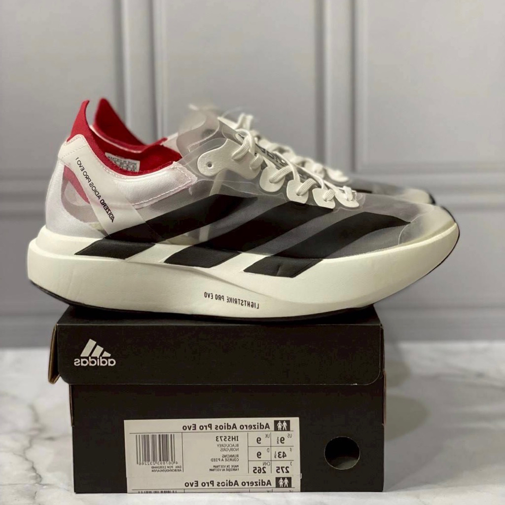 sepatu running adizero adios evo 1 white