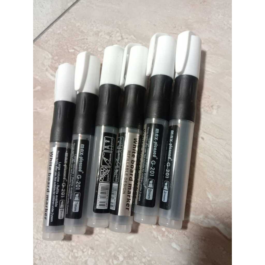 

Spidol Catridge Valve - Tinta Hitam Mudah isi Ulang 1 pack isi 10 pcs