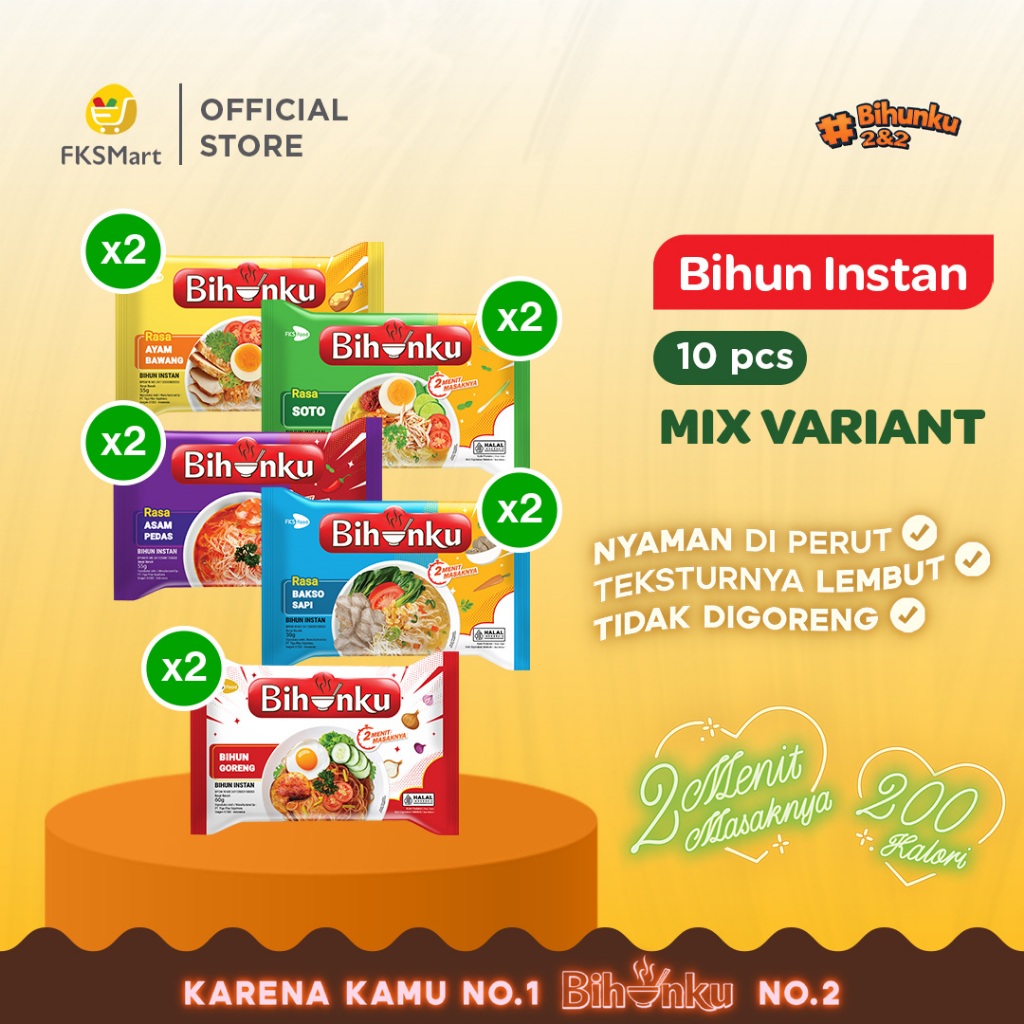 

Bihunku Mix Variant Paket Isi 10