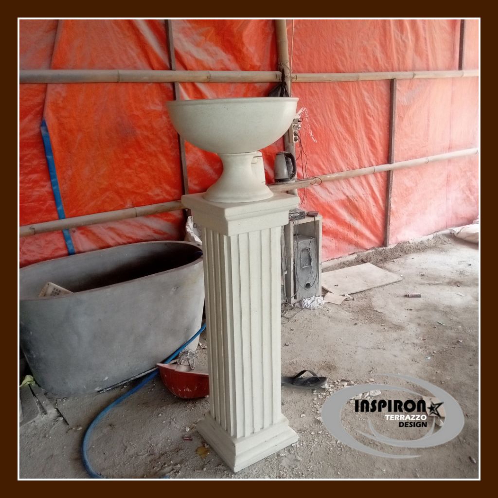 pot teraso bonsai, teratai, pot teraso standing. pot terrazzo tinggi termurah.