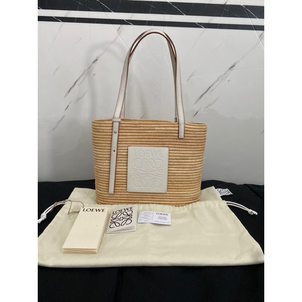 Preloved Loewe Small Squar Basket Bag