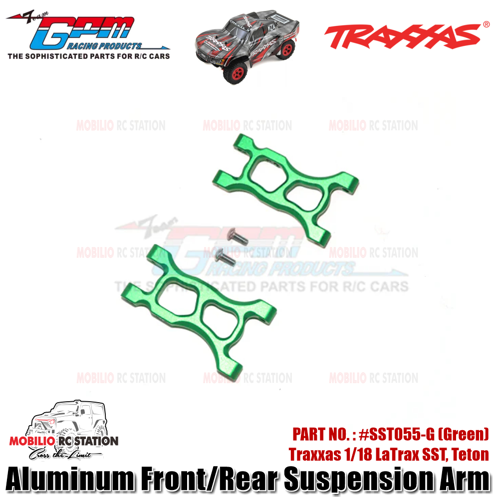 GPM Part #SST055-G Aluminum Front/Rear Suspension Arm for Traxxas 1/18 LaTrax SST Teton Upgrade Part