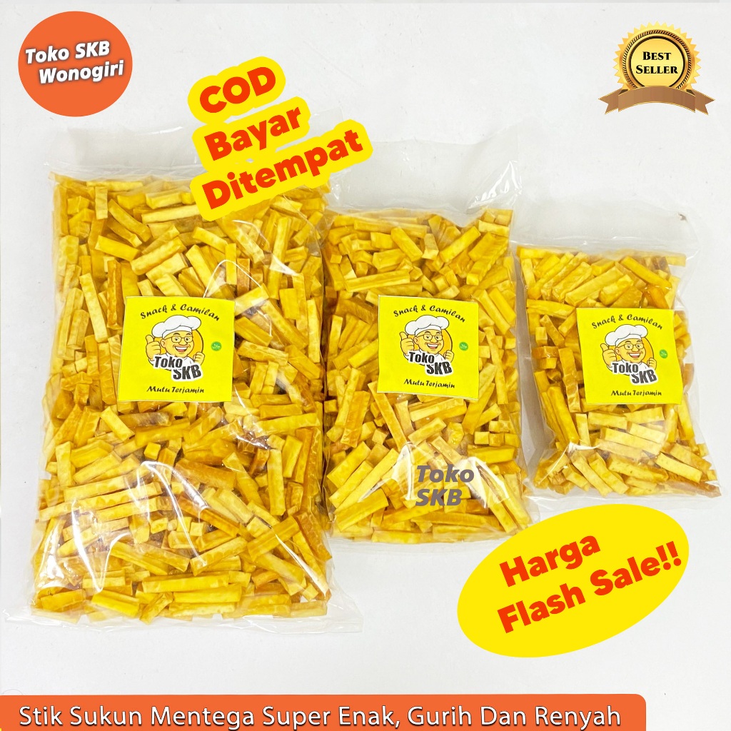 

1KG Stik Sukun Mentega Super Renyah Enak Gurih Cemilan Keluarga