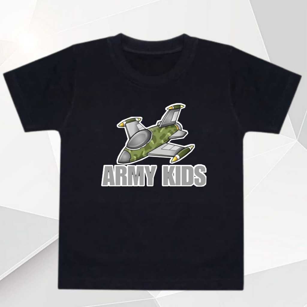 Kaos Anak katun Gambar Pesawat - Si Kecil Siap Mengangkasa