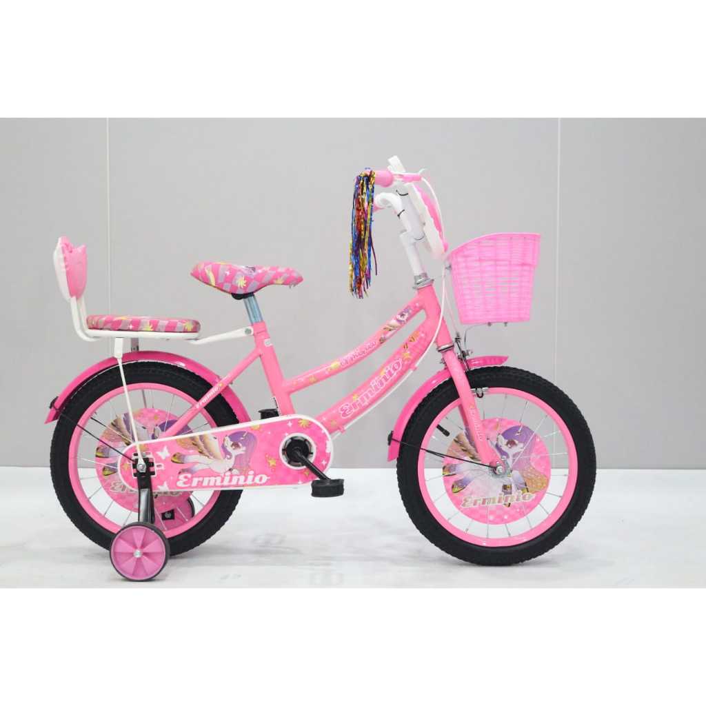 Sepeda Mini Anak 16 Inch 4 sd 6 Karakter Menarik Lengkap Sesuai Dipajang / Sepeda Mini Anak Perempua