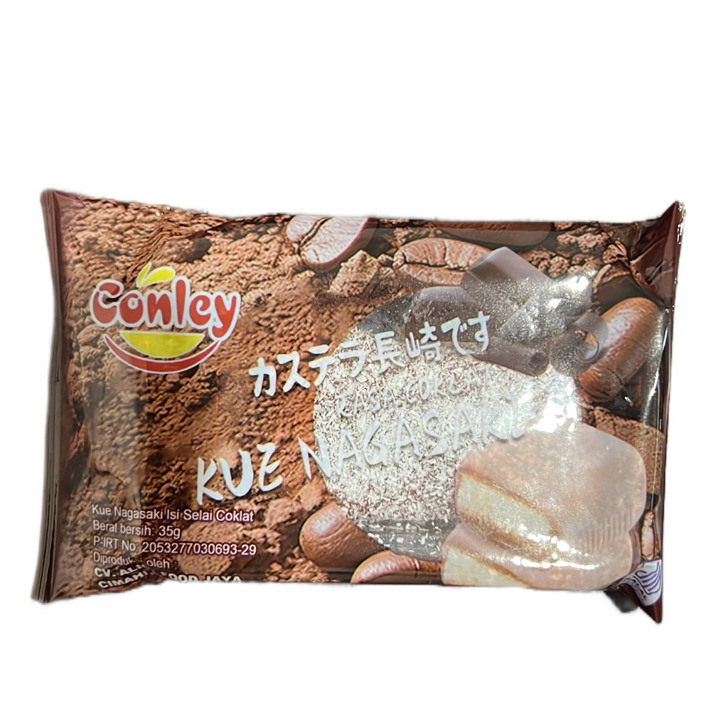 

CONLEY KUE NAGASAKI ISI SELAI COKELAT [1 PCS @35G] | NAGASAKI KUR VIRAL
