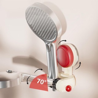 Adjustable Suction Cup Holder Shower Head Holder with Side Hook J02