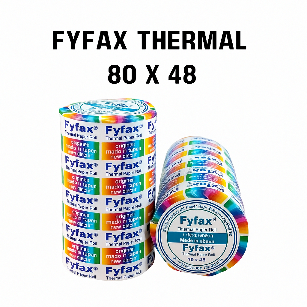 

FYFAX Kertas Thermal EDC Struk Kasir ukuran 80 x 48 Register Paper Roll *