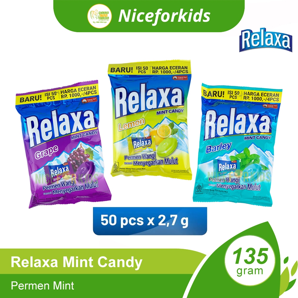 Relaxa Mint Candy / Relaxa Cuwi / Relaxa Twish / Relaxa Assorted / Permen Mint Menyegarkan Permen Ku