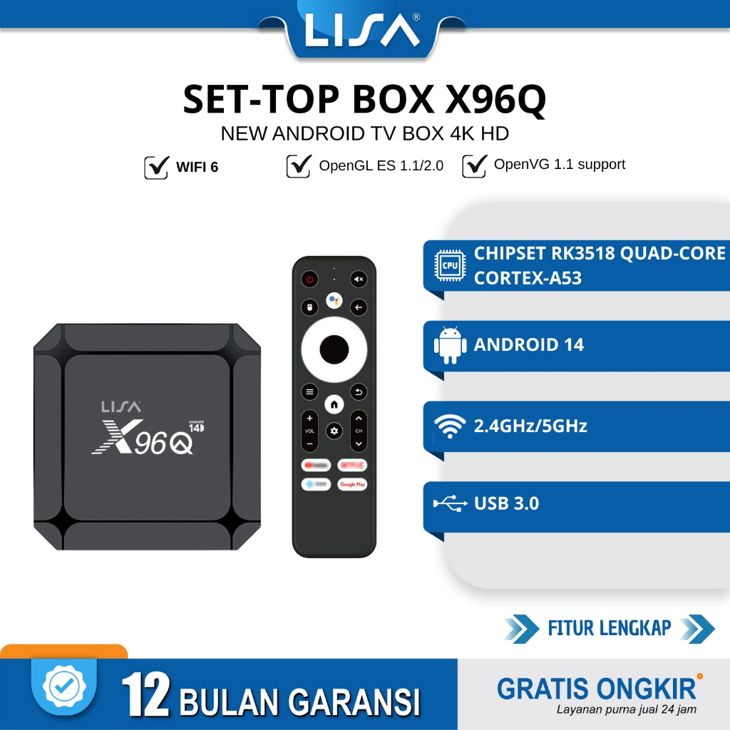x96 X96Q RK3518 TV Box