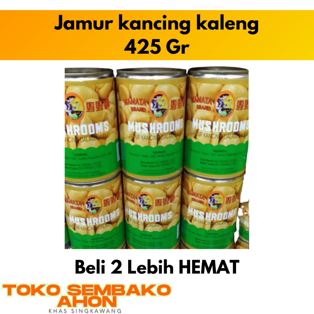 

Jamur kancing kaleng Mamata brand | Jamur Kancing Mamata 198gr | Mushroom Kaleng Mamata