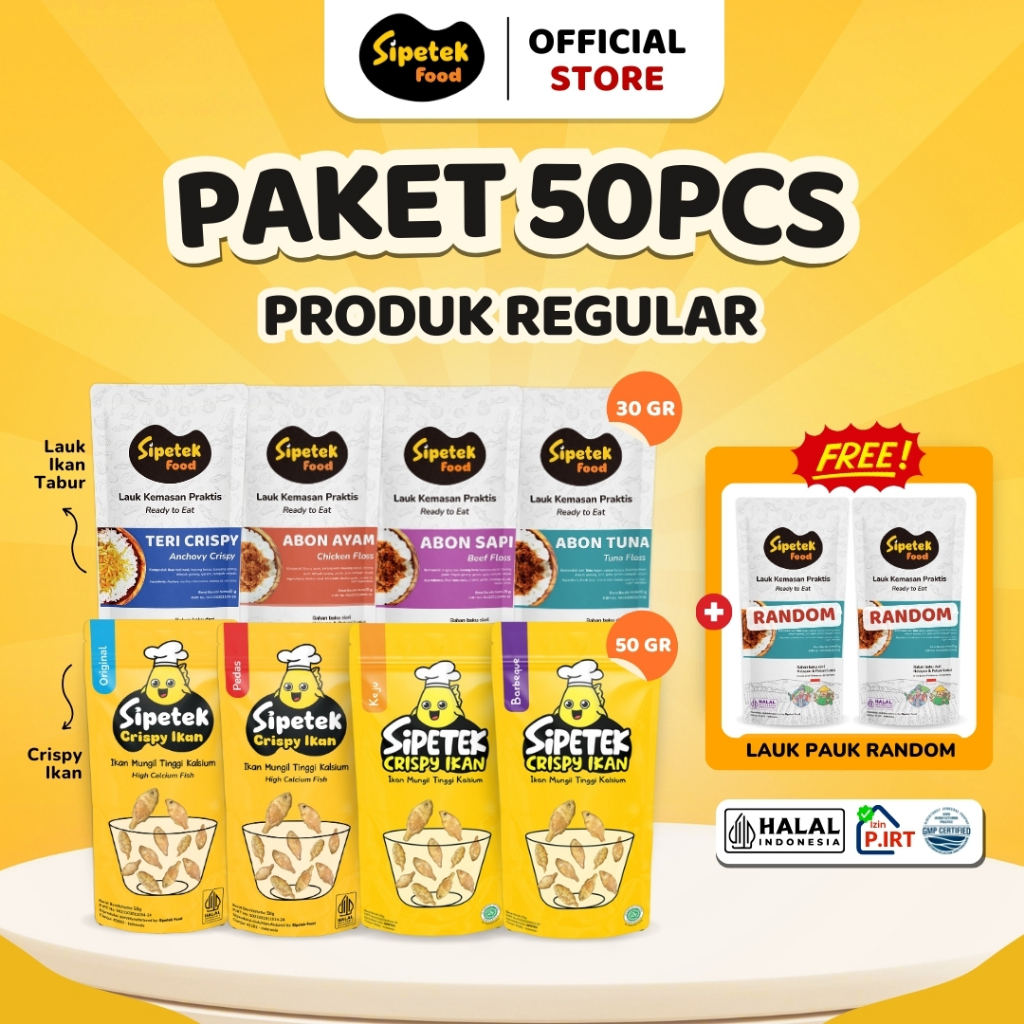 

[PROMO]Paket 50 Pcs Produk Reguler + 2 Pcs BONUS Pouch Random