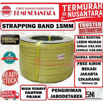 

STRAPPING BAND 15mm / TALI STRAPING - GOJEK READY
