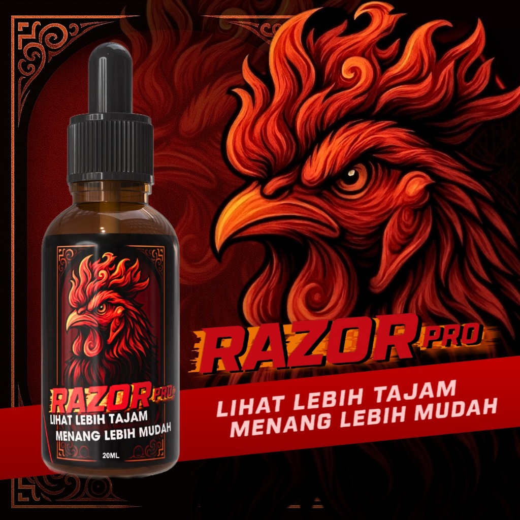 RAZOR PRO - OBAT MATA AYAM MERAH, BERAIR, TERKENA JALU, SNOT SIWER, MATA AYAM KEMBALI SEHAT DAN TAJA