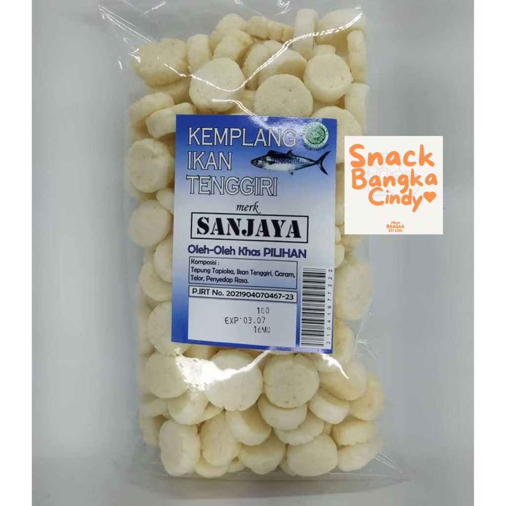 

Kerupuk Kemplang Ikan Bentuk Koin Sanjaya Snack Bangka