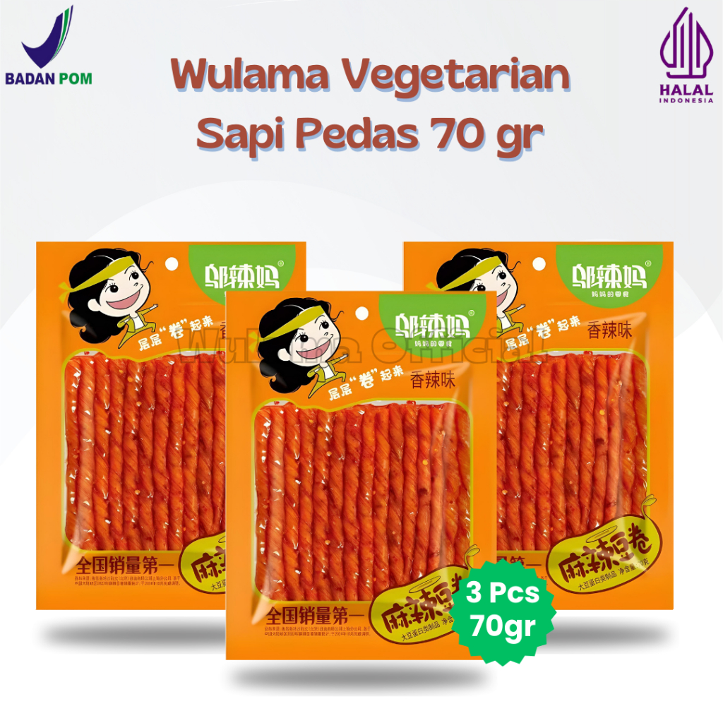 

Wulama - Paket 3pcs Snack Cemilan Vegetarian 70gr - 100gr
