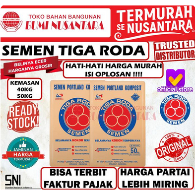 Semen Tiga Roda 50kg Semen Tiga Roda 40kg Semen 3 roda 50kg semen 40kg - 40KG