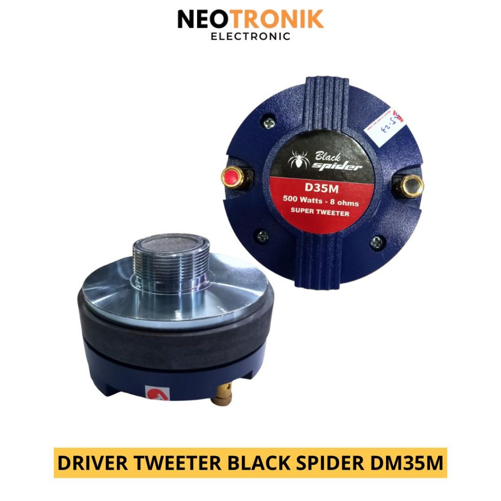 Driver Tweeter Drat Black Spider D35M