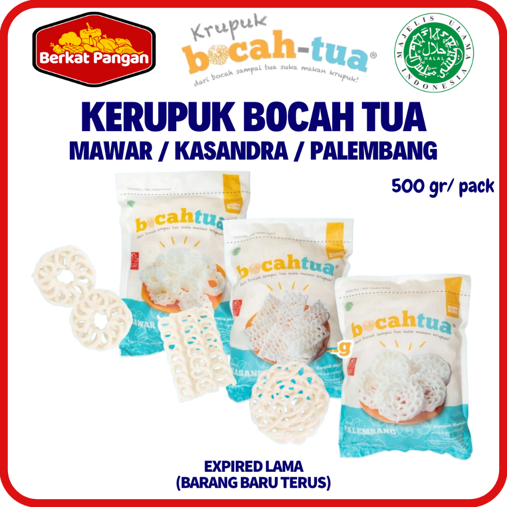

Kerupuk Bocah Tua - Mawar / Kasandra / Palembang 500gr
