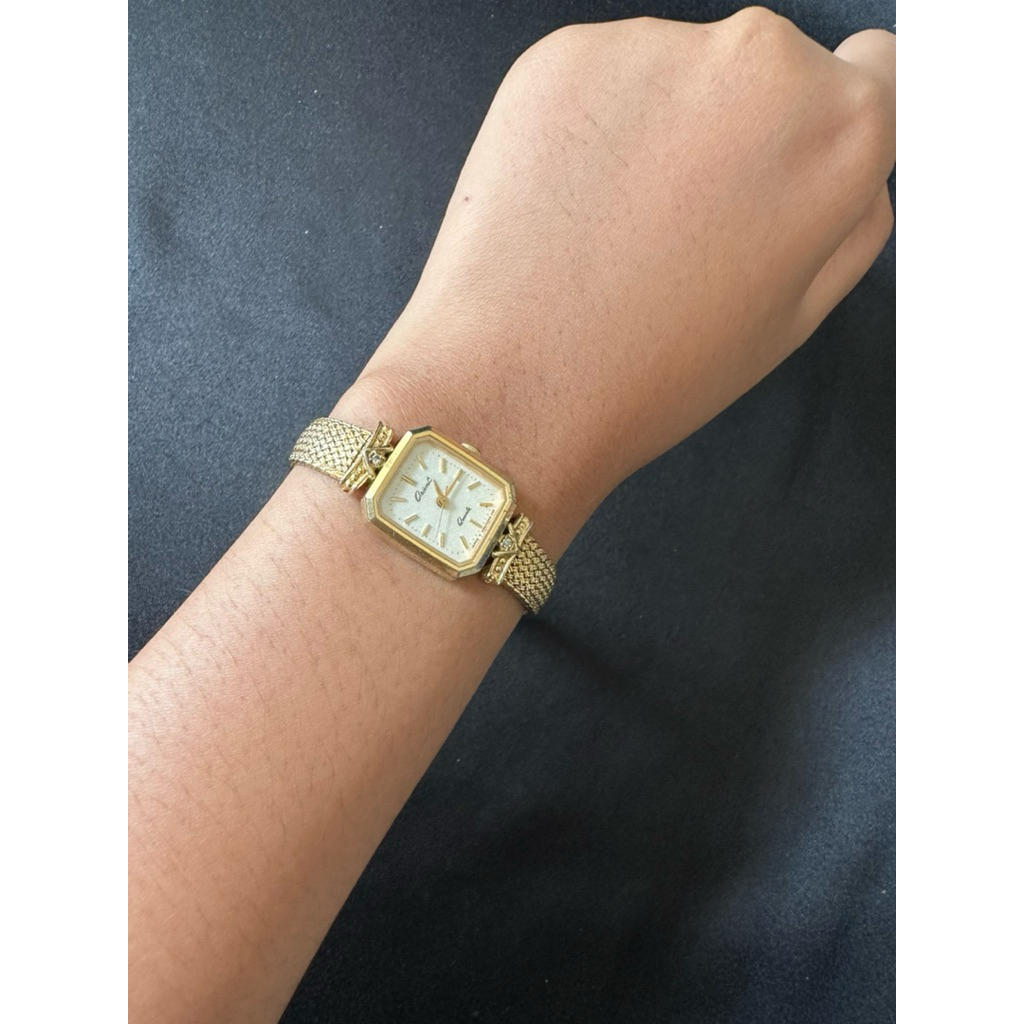 Orient Goldtone Tank Watch