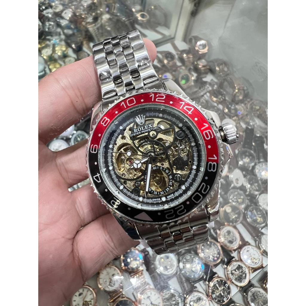 Jam Tangan Rolex Automatic Transparan / Jam Rolex Otomatis / Rolex Transparan tanpa baterai