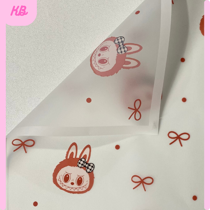 

20 LEMBAR Kertas Buket Cellophone Line Karakter Carton Lucu Anak KB85 copy