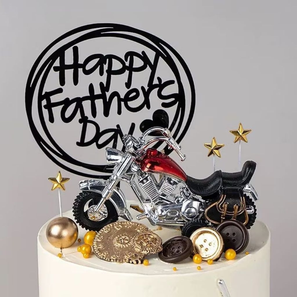 {BS} HIASAN KUE ULANG TAHUN MOTOR MOGE MAINAN MOTOR / PAJANGAN MOTOR HARLEY MOTOR PULLBACK / PAJANGA