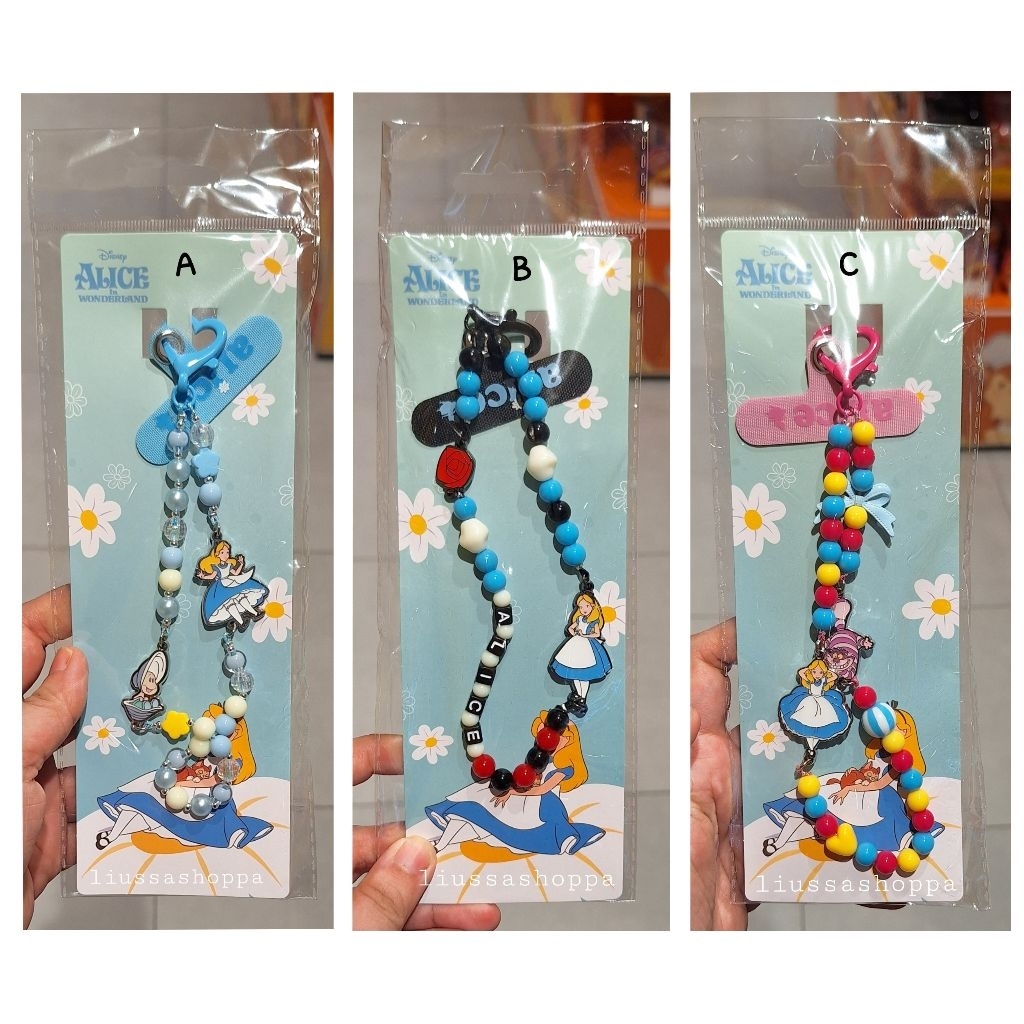 Gantungan Hp OHSOME - Disney's Alice in Wonderland Sweet Cool Phone Keychain