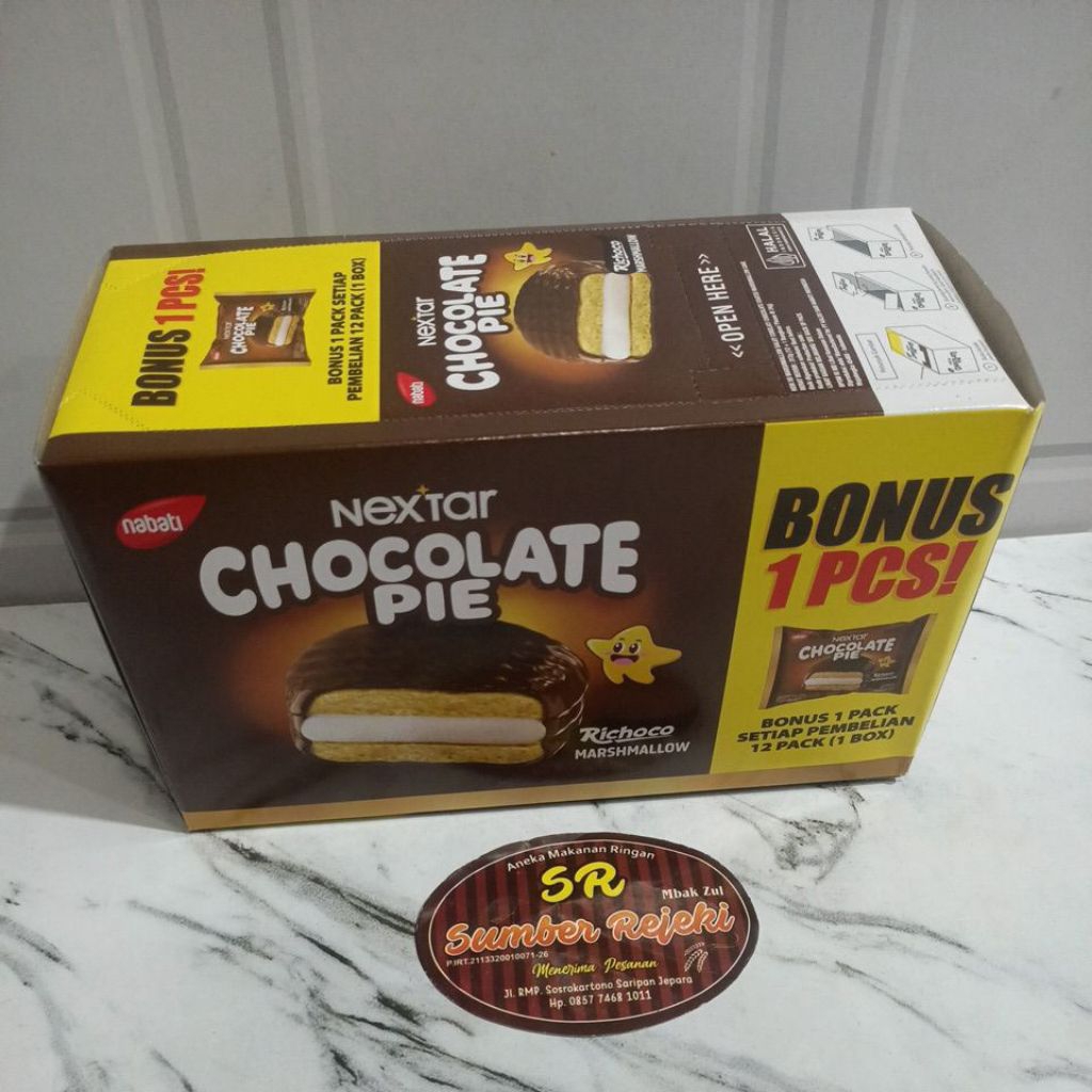 

NEXTAR CHOCOLATE PIE RASA COKELAT BERAT 312 GRAM