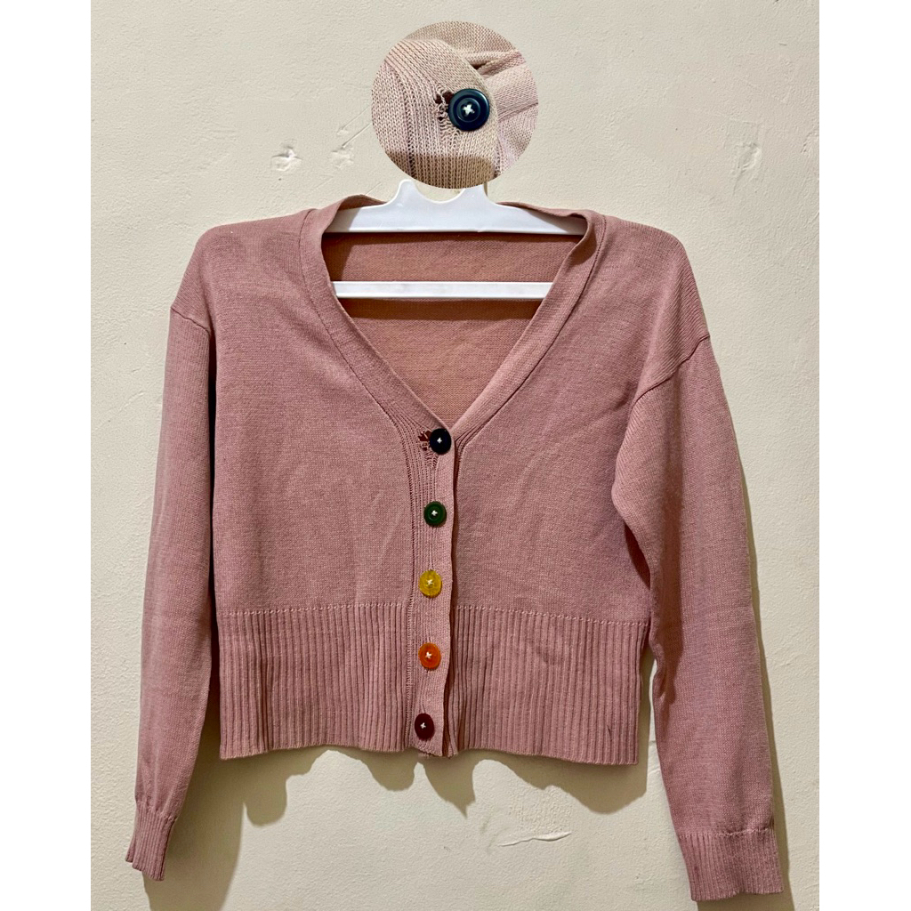 (PRELOVED) Cardigan pink
