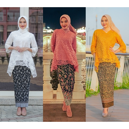 ATASAN RINJANI / KEBAYA BRUKAT RINJANI / KEBAYA KALONG / M L XL XXL 3XL 4XL 5XL KEBAYA RINJANI MOTIF