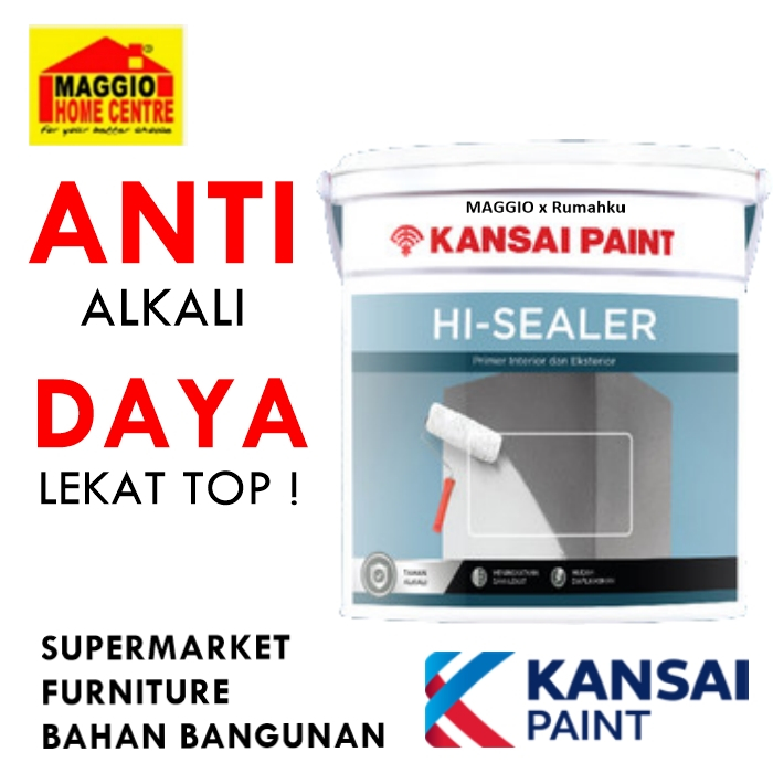 CAT TEMBOK KANSAI - CAT DASAR INTERIOR & EKSTERIOR - CAT SEALER 5KG ALKALI PRIMER
