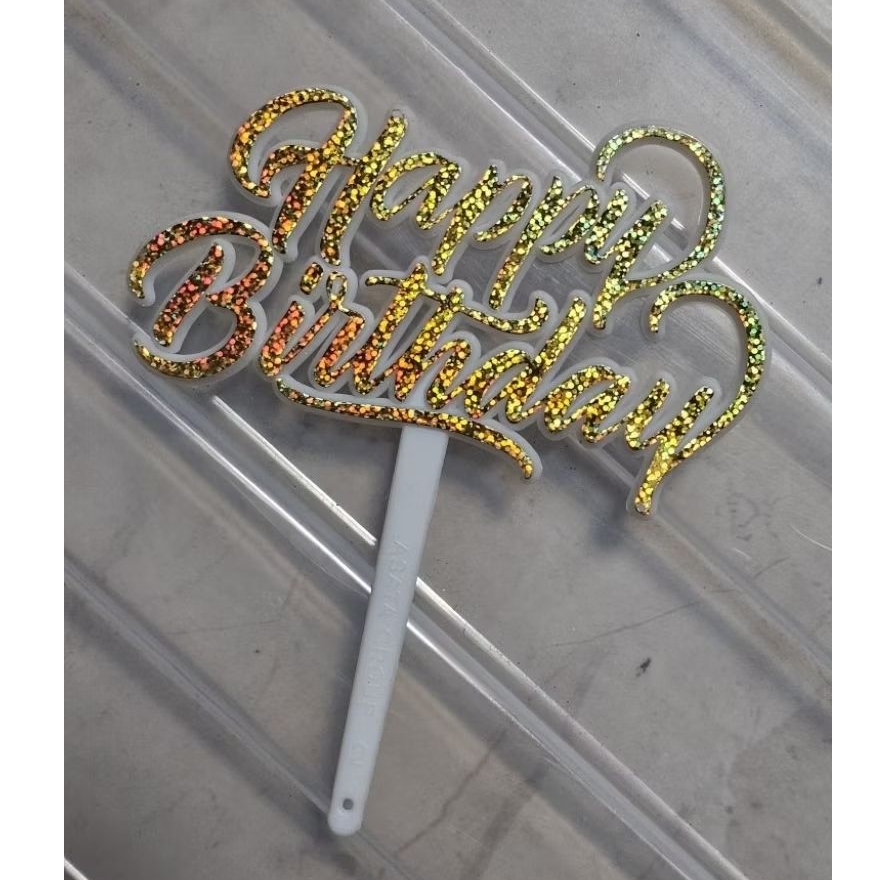 

topper ulang tahun happy birthday cake dekorasi kue hiasan ultah