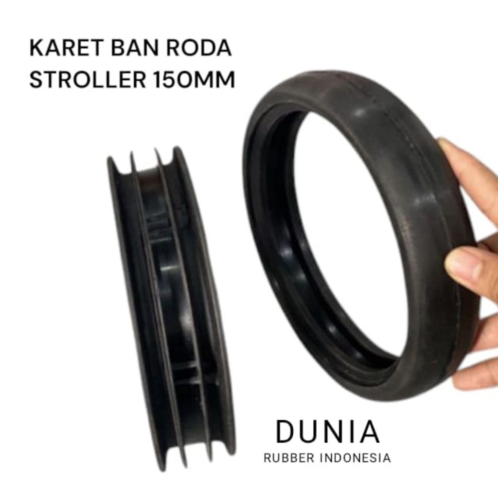 Karet ban roda stroller bayi vleg 150mm / karet ban roda stroller bayi 15cm