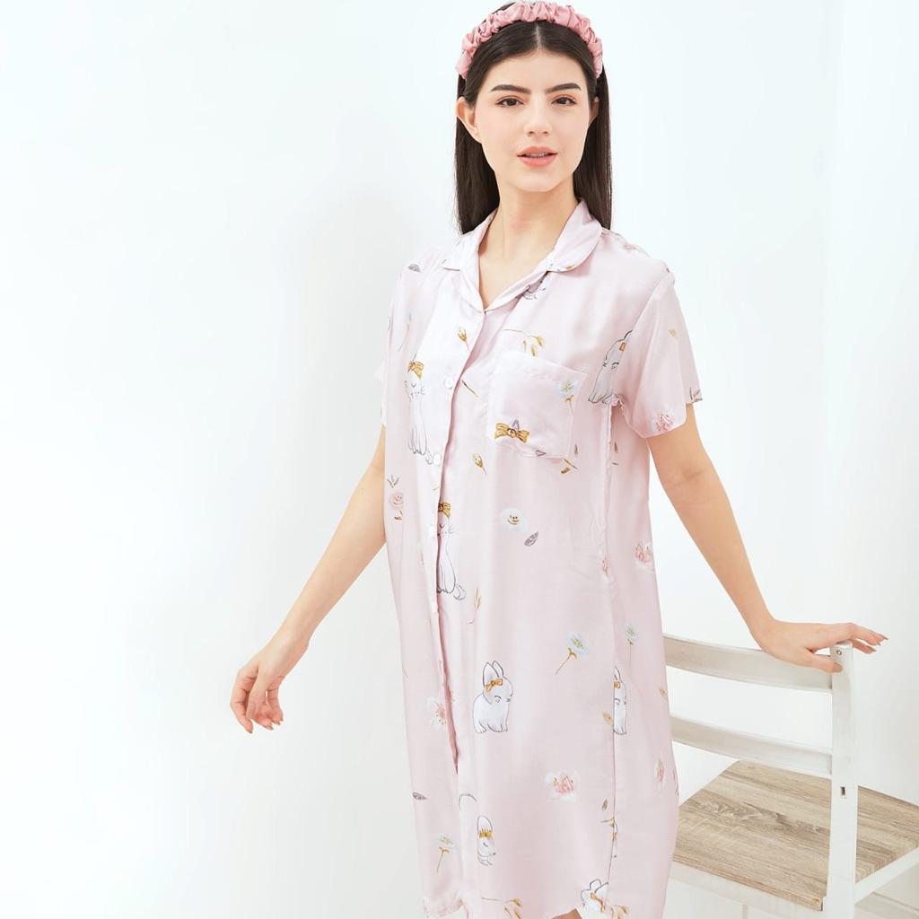 GREET NIGHT WEAR Daster Organic Silk Allsize