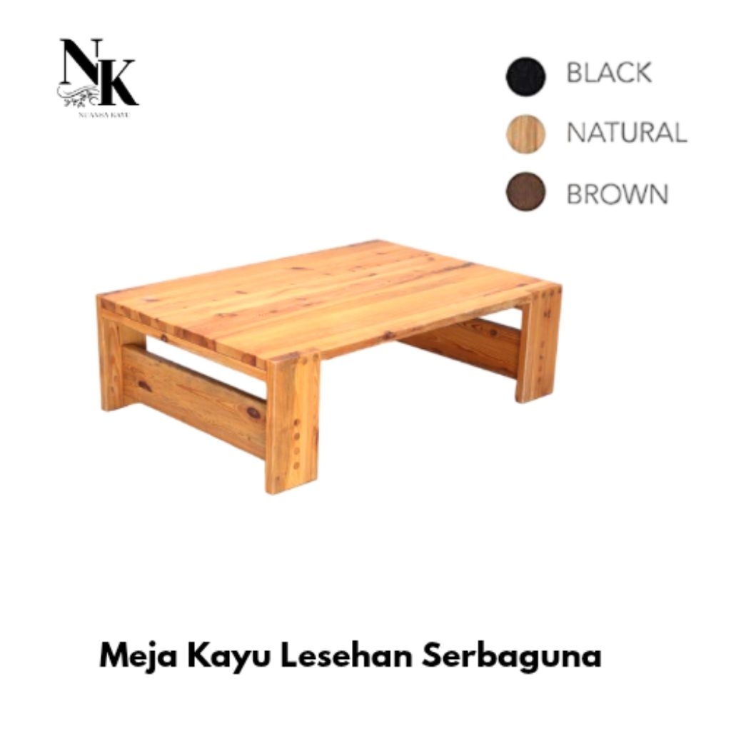 Meja Kayu Lesehan/ Meja Kayu Serbaguna/ Meja Kopi/ Meja ruang Tamu