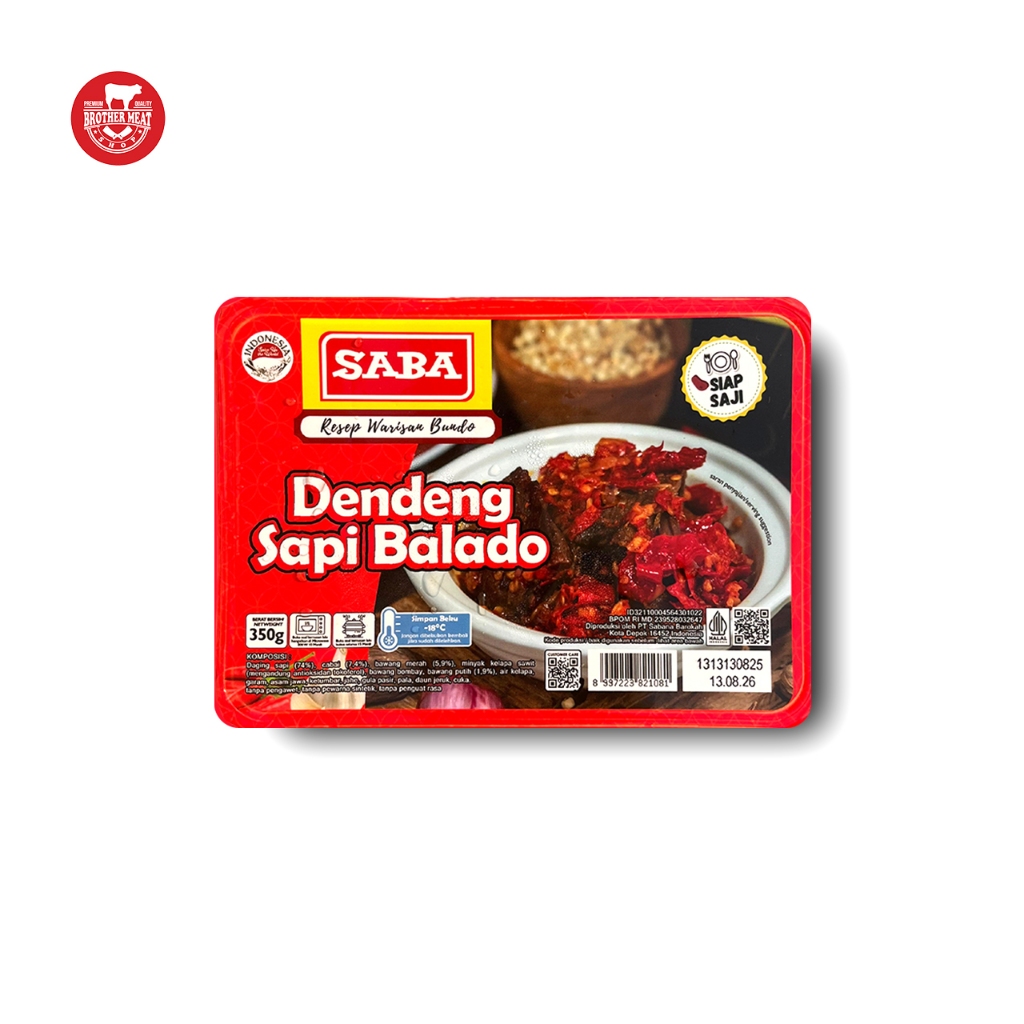 

SABA Dendeng Daging Sapi Siap Saji 350gr - Brothermeatshop