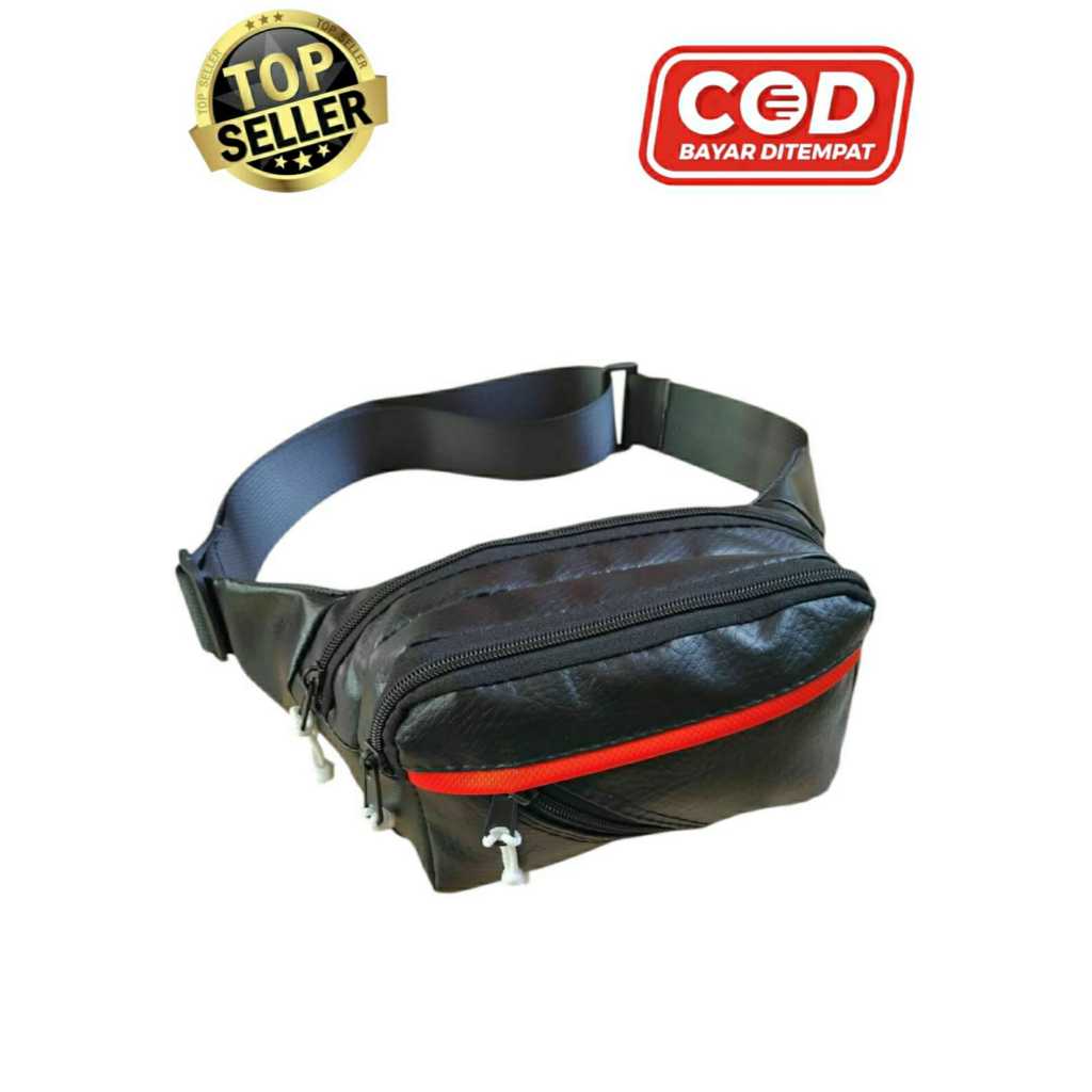 New Tas pinggang pria casual trendi tali tebal - tas selempang pria dan wanita terlaris