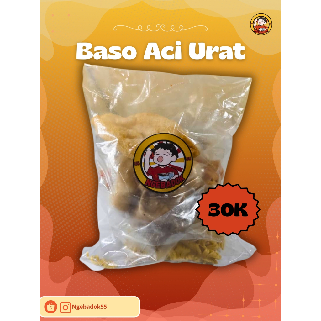 

Ngebadok 55 - Super Baso Aci Urat Sapi Instant - Kemasan 150GR
