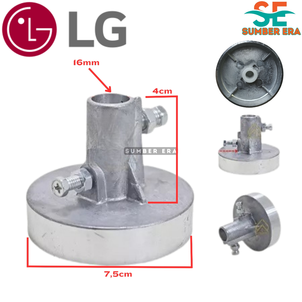 Pully Spin Mesin Cuci LG / Puli Pengering LG / Tiang As Dinamo Pengering Mesin Cuc LGi / Puli Spin D