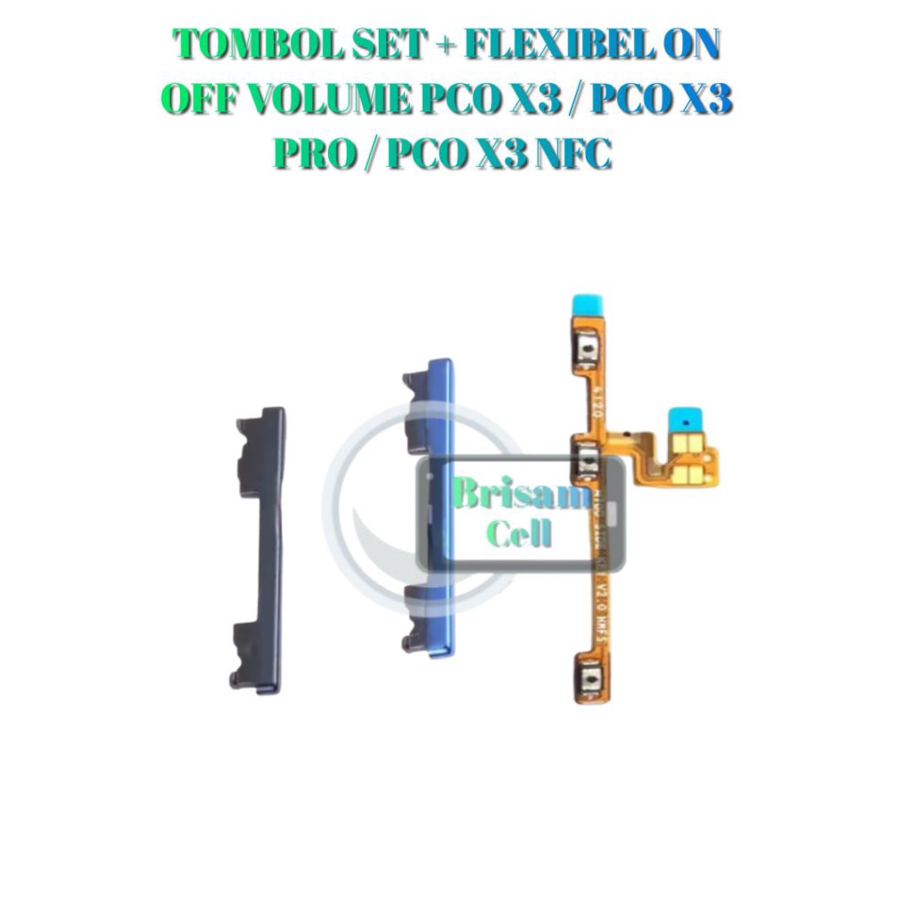 TOMBOL SET + FLEXIBEL ON OFF VOLUME PCO X3 / PCO X3 PRO / PCO X3 NFC