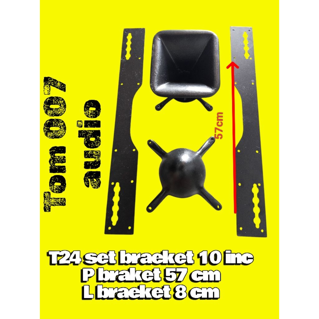 braeket box t24 set rudal,braeket box t24,horn t24 set rudal 10nc,horn t24 10inc
