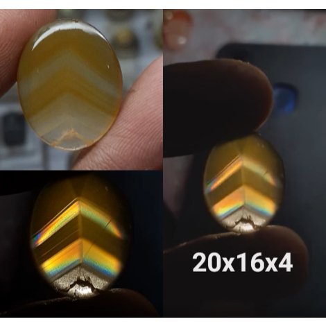 Natural Batu Akik Motif Gambar Pangkat Junjung Derajat Drajat Pelangi Antik 2