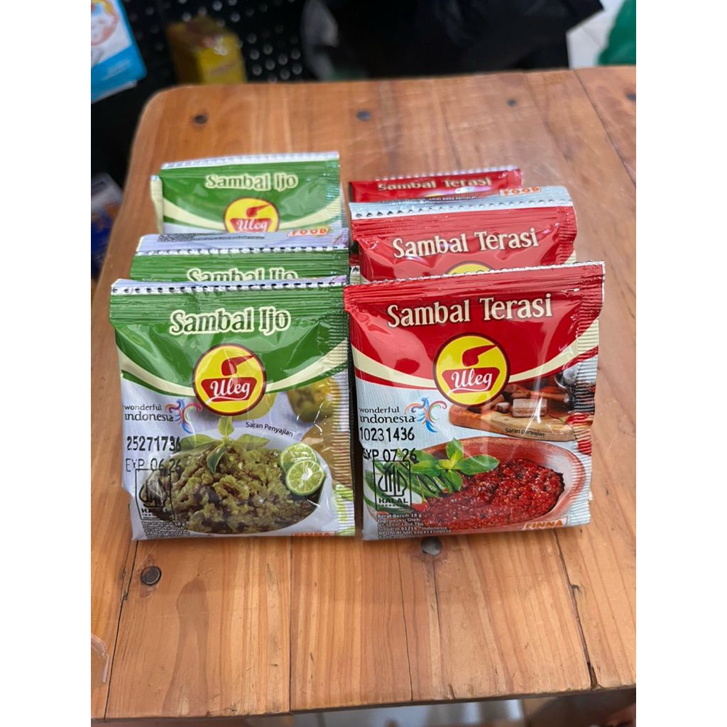 

Sambal uleg ijo / terasi (isi 10pcs)