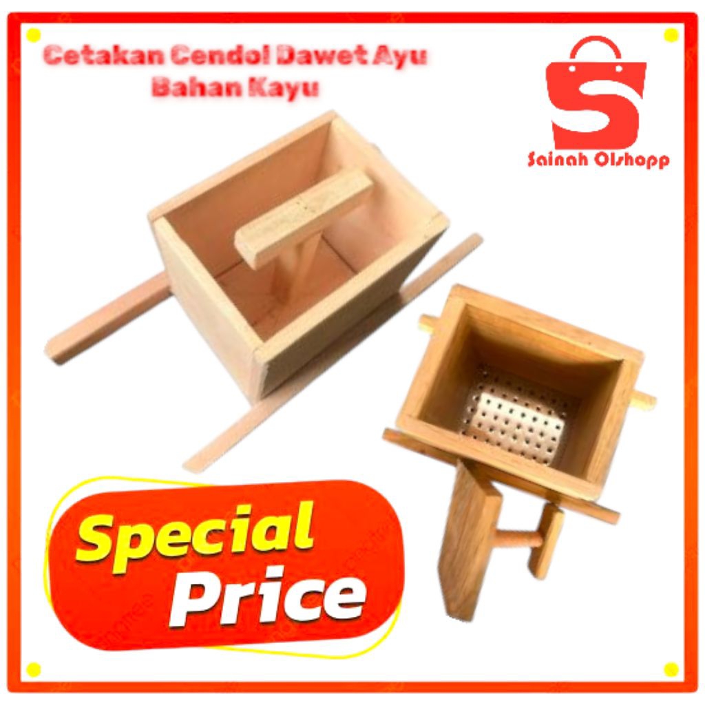 CETAKAN CENDOL DAWET AYU BAHAN KAYU / CETAKAN CENDOL PRAKTIS MURAH