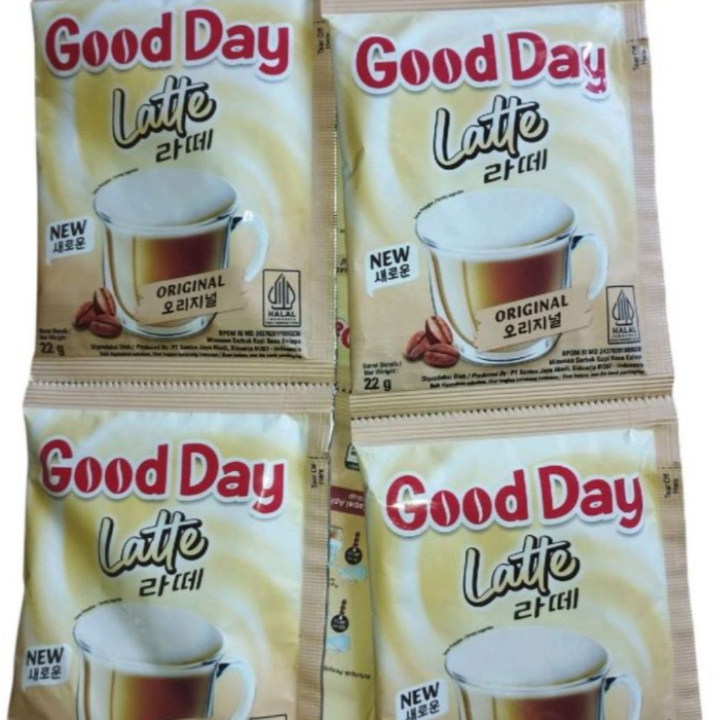 

GOOD DAY LATTE ORIGINAL Kopi 3 in1 isi 10 SACHET/BAG