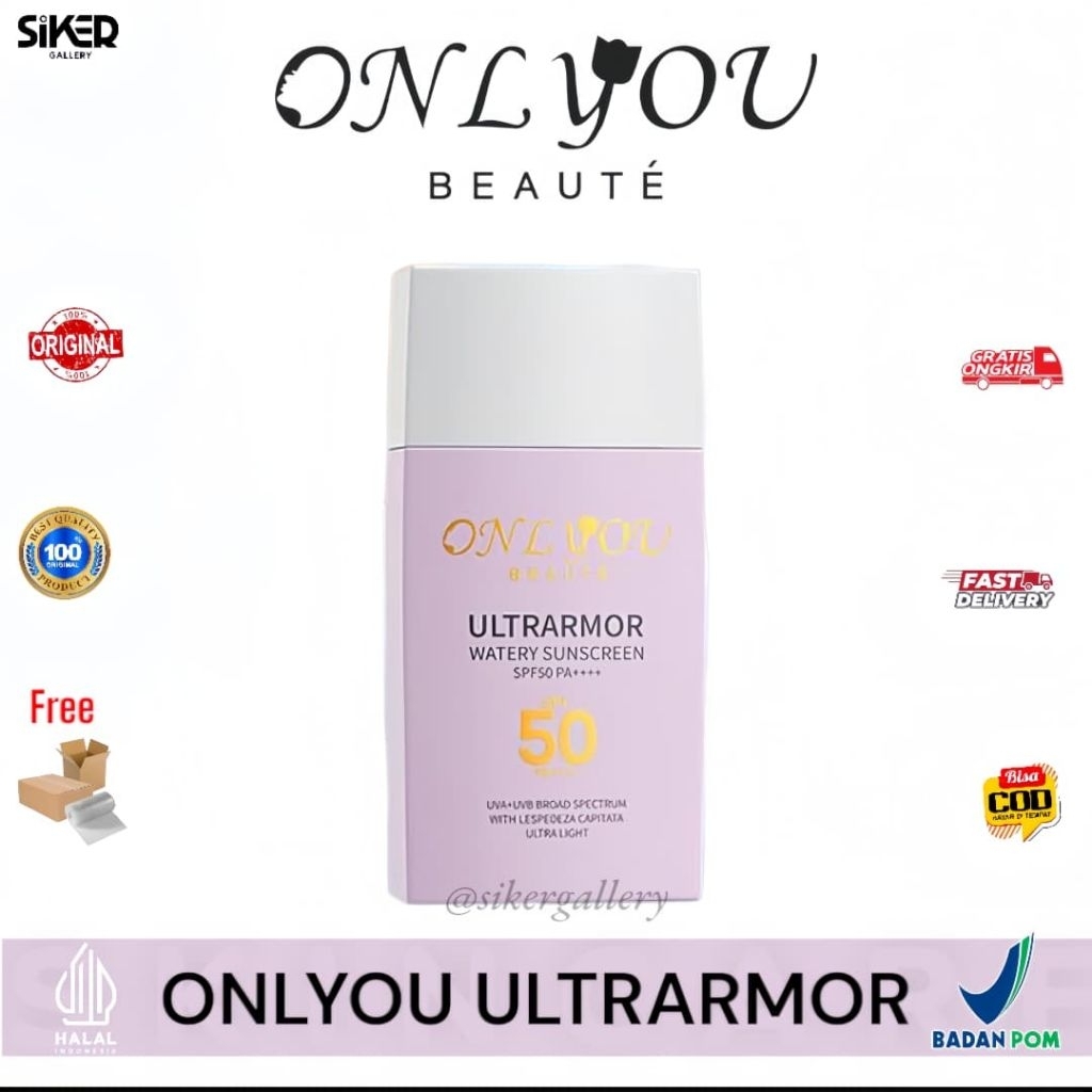 ONLYOU Ultrarmor Watery Skincare spf 50 PA++++  Multi Moisturizing For Sensitif Skin