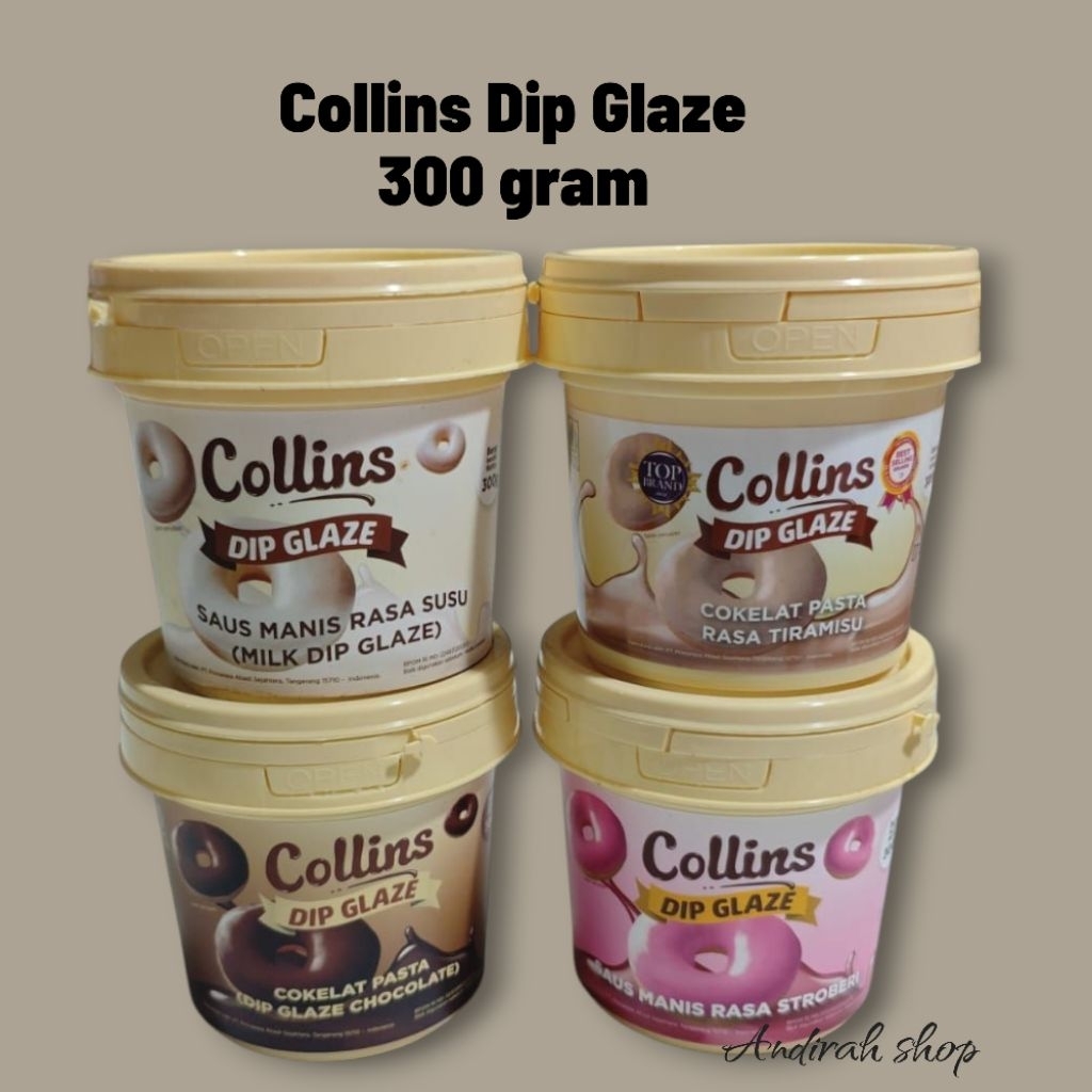 

COLLINS DIP GLAZE 300 GRAM ALL VARIANT
