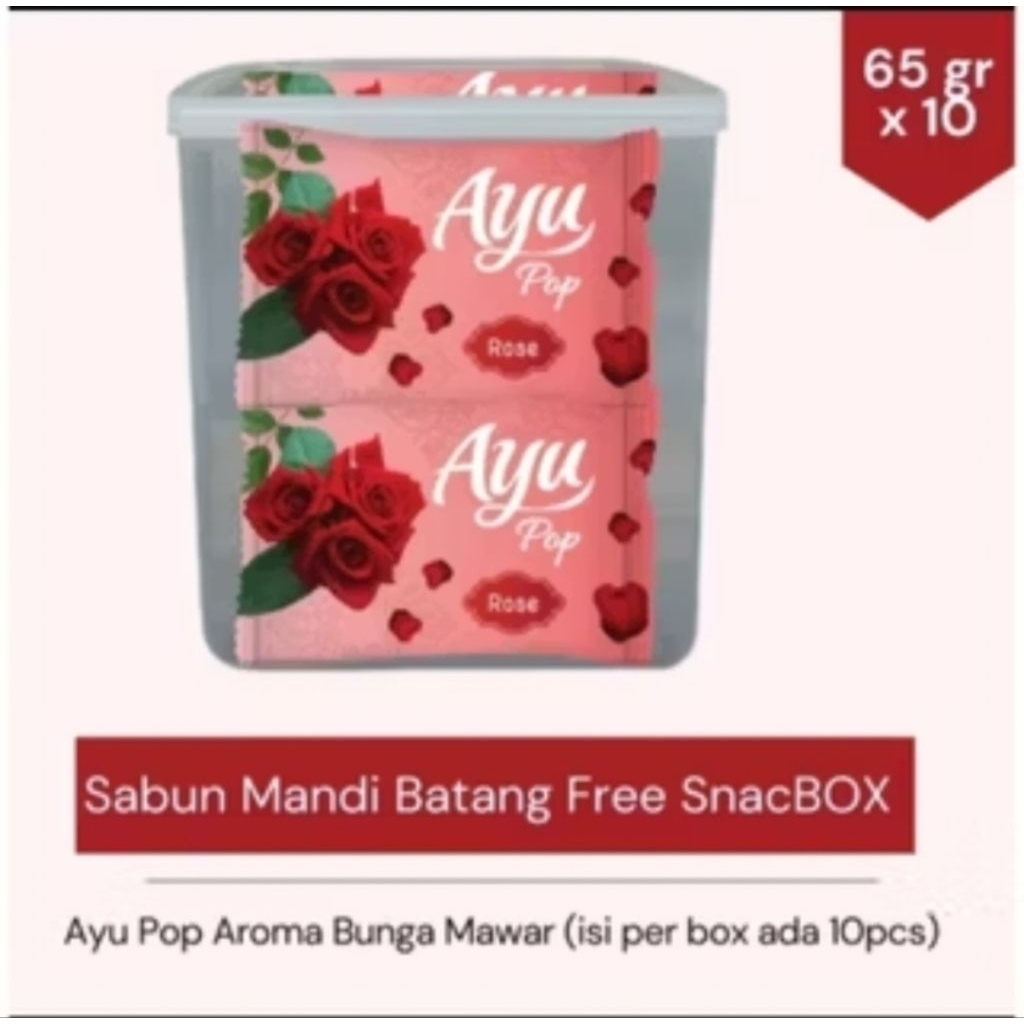 AYU POP SABUN BATANG 65gr 10pc